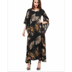 Witchy Halloween Lethal Fan Dance Boho Maxi Dress by Jawbreaker